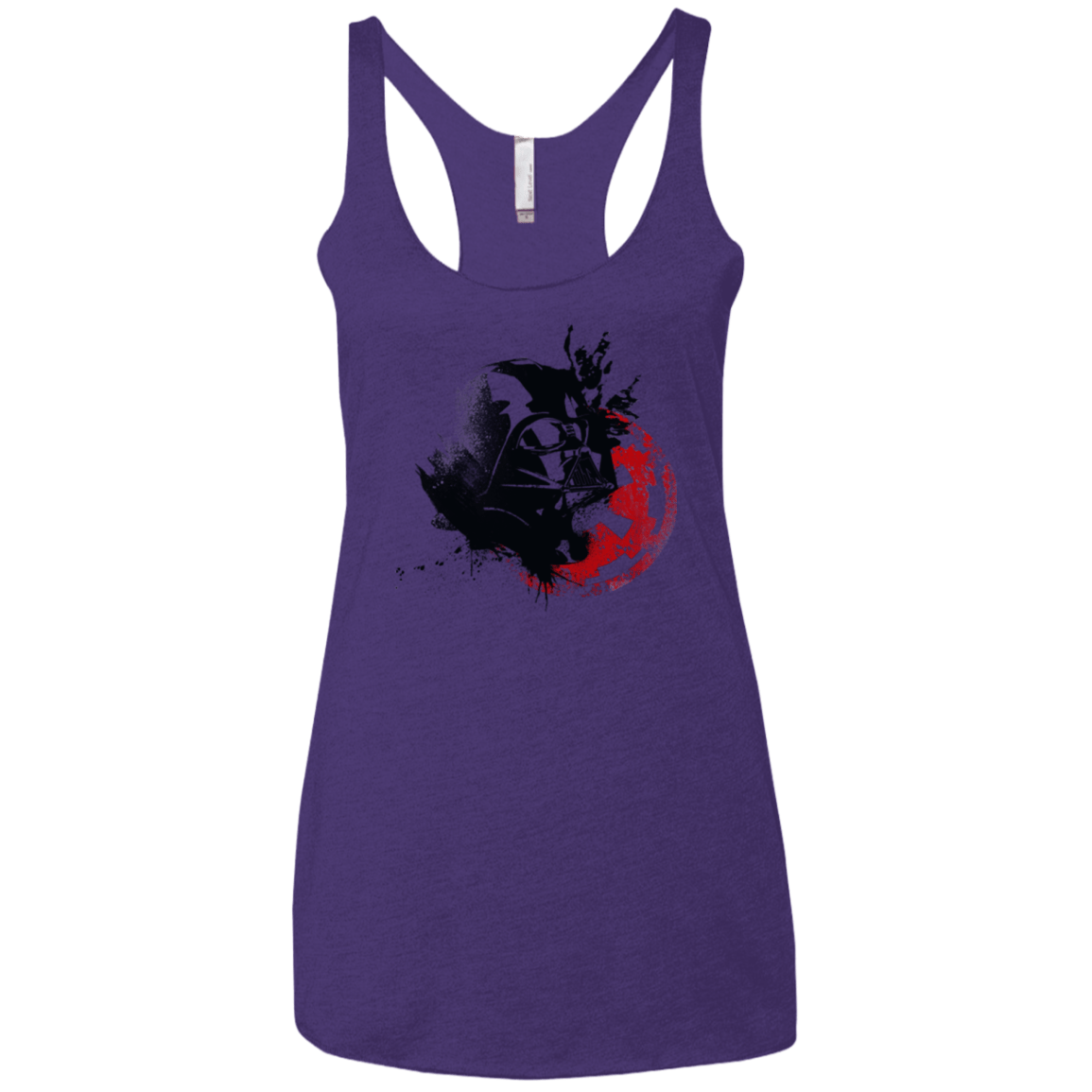 T-Shirts Purple Rush / X-Small Darth V Women's Triblend Racerback Tank