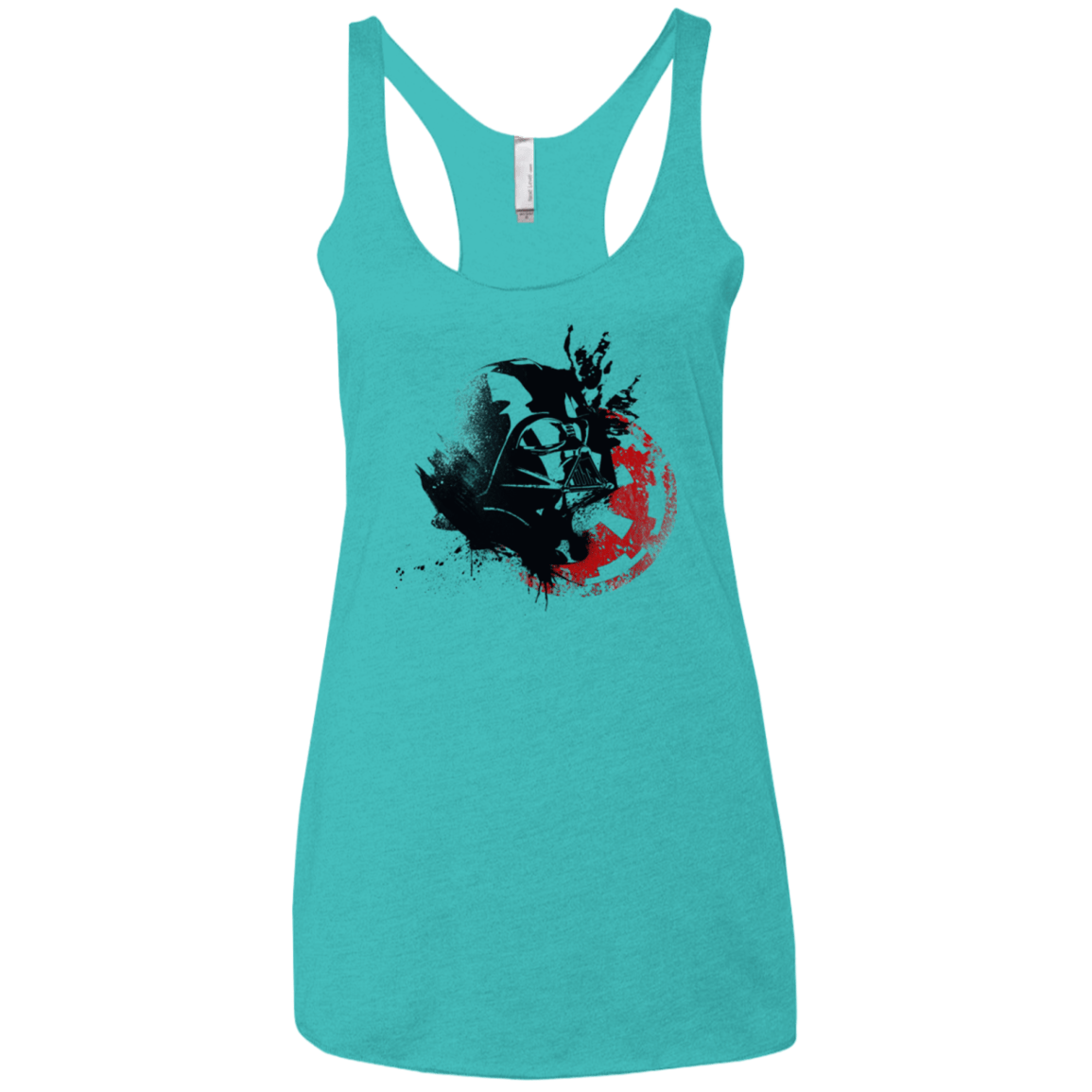 T-Shirts Tahiti Blue / X-Small Darth V Women's Triblend Racerback Tank
