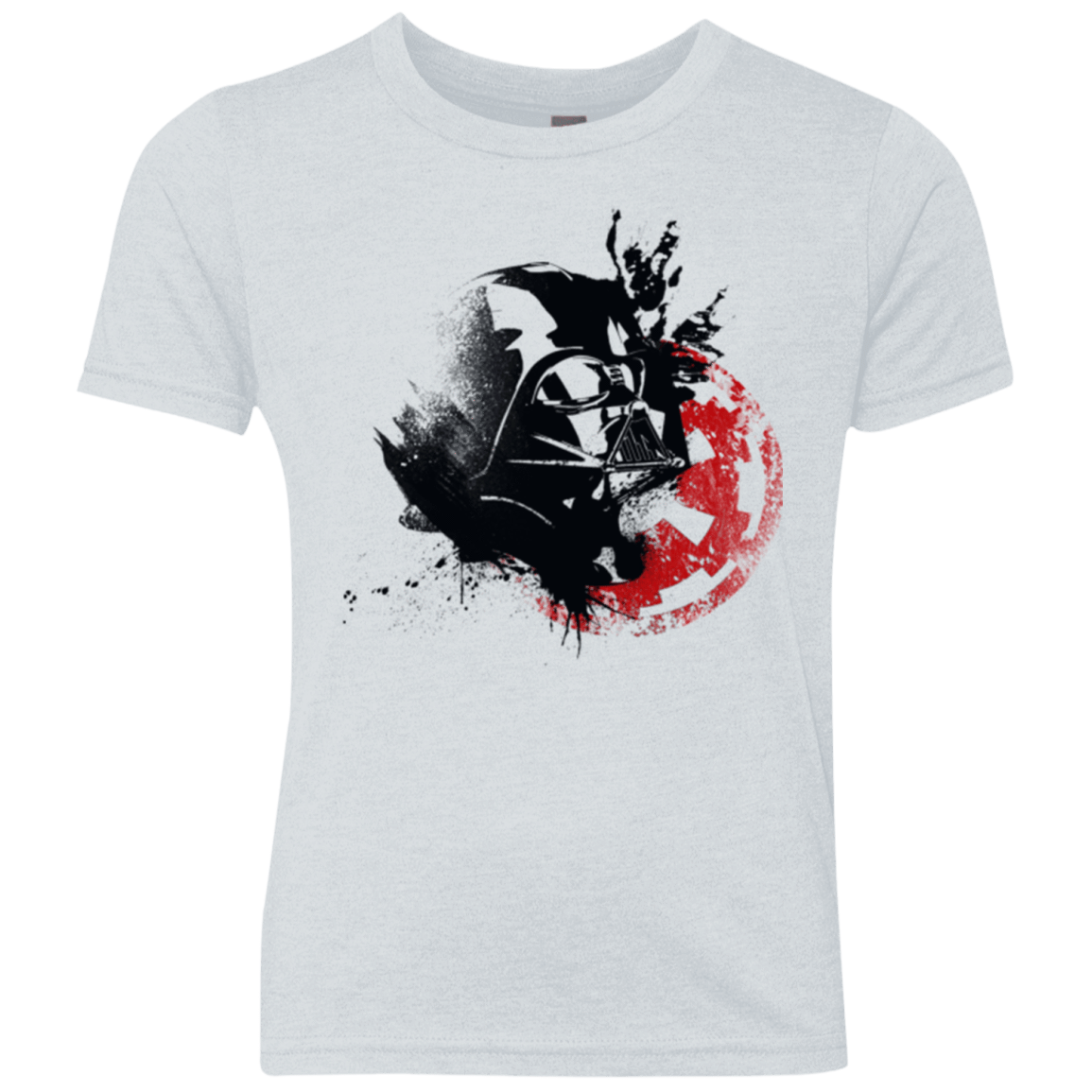 T-Shirts Heather White / YXS Darth V Youth Triblend T-Shirt