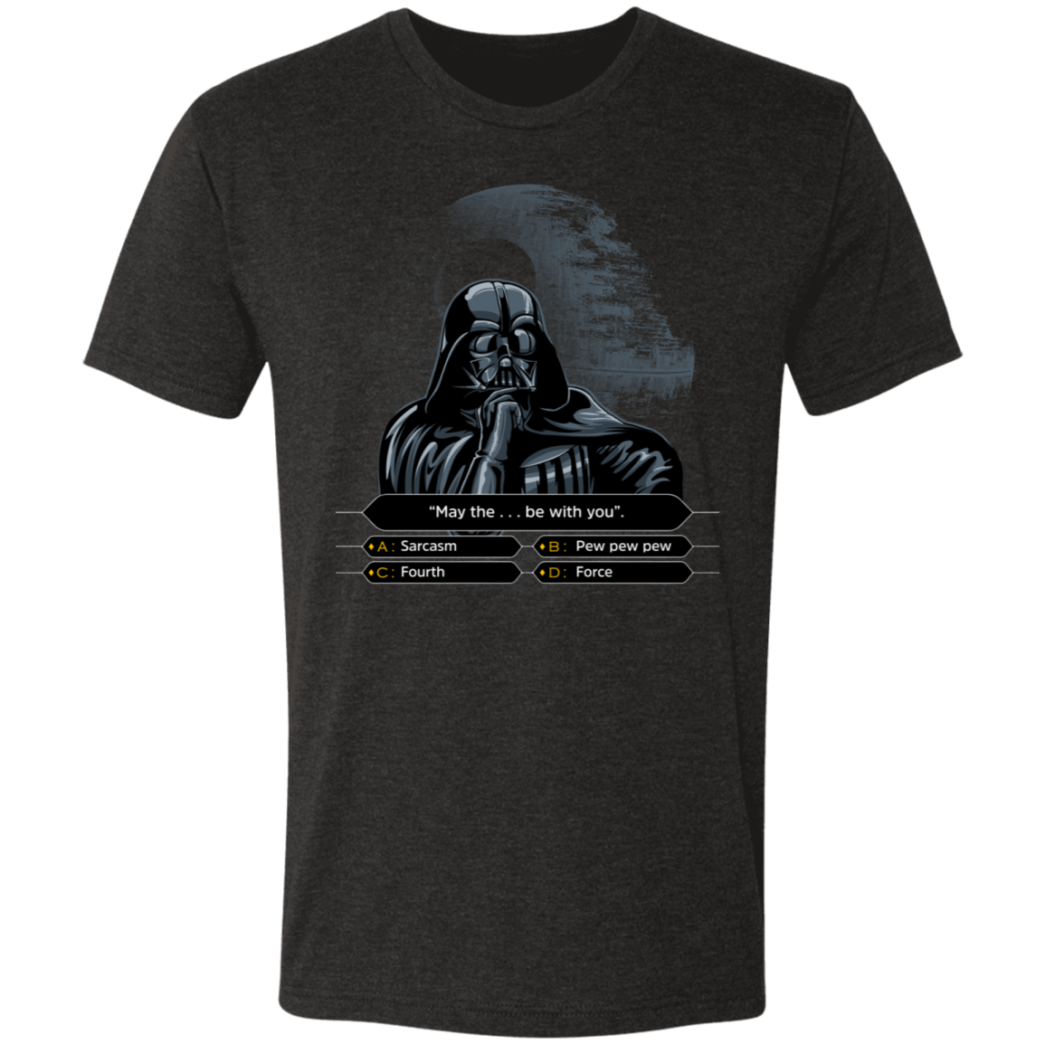 T-Shirts Vintage Black / S Darth Wants To Be A Millionaire Men's Triblend T-Shirt