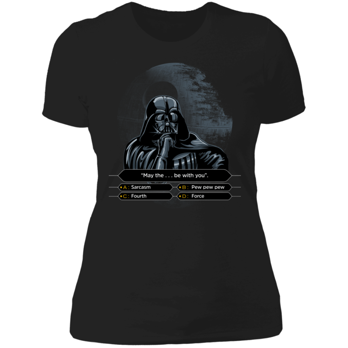 T-Shirts Black / X-Small Darth Wants To Be A Millionaire Women's Premium T-Shirt