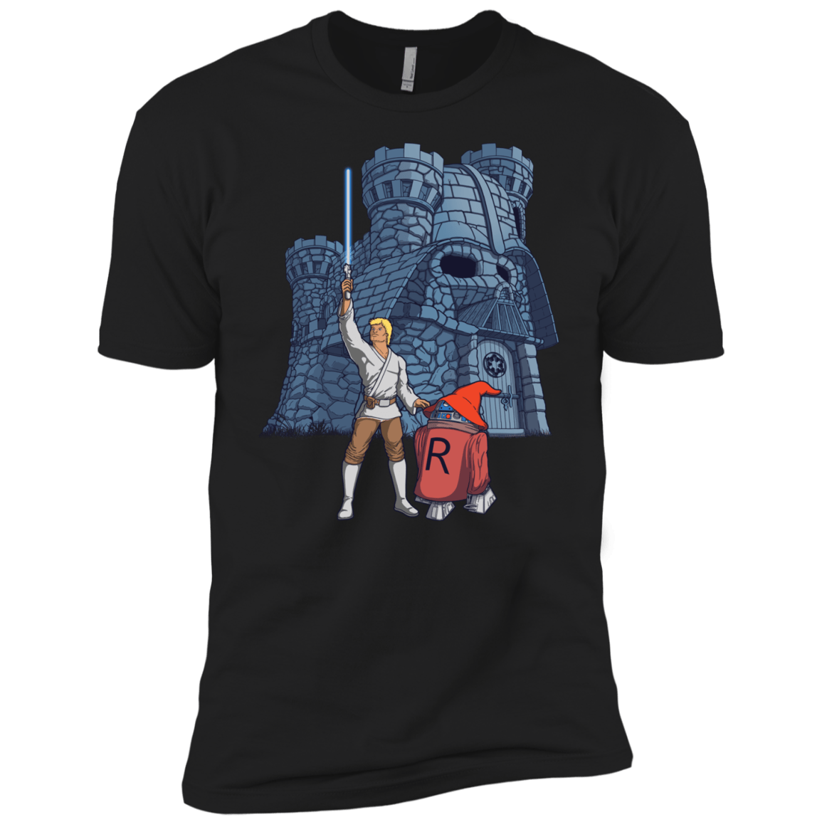 T-Shirts Black / YXS Darthskull Castle Boys Premium T-Shirt