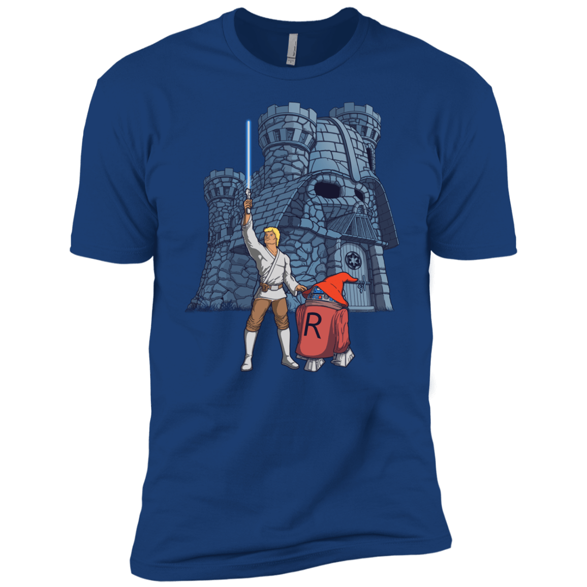 T-Shirts Royal / YXS Darthskull Castle Boys Premium T-Shirt
