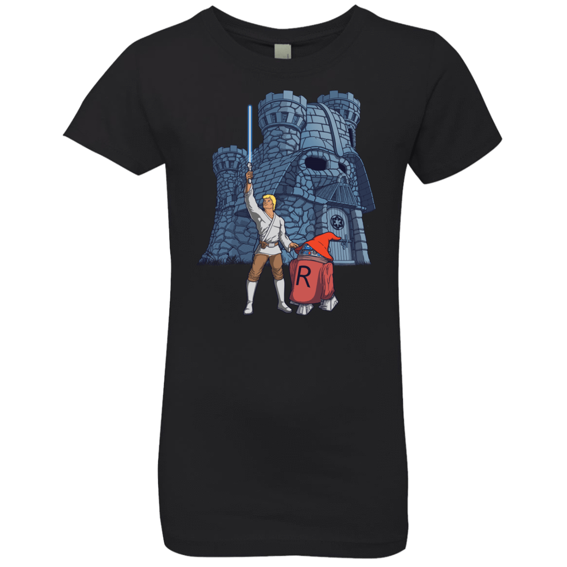 T-Shirts Black / YXS Darthskull Castle Girls Premium T-Shirt