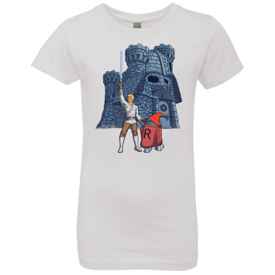 T-Shirts White / YXS Darthskull Castle Girls Premium T-Shirt