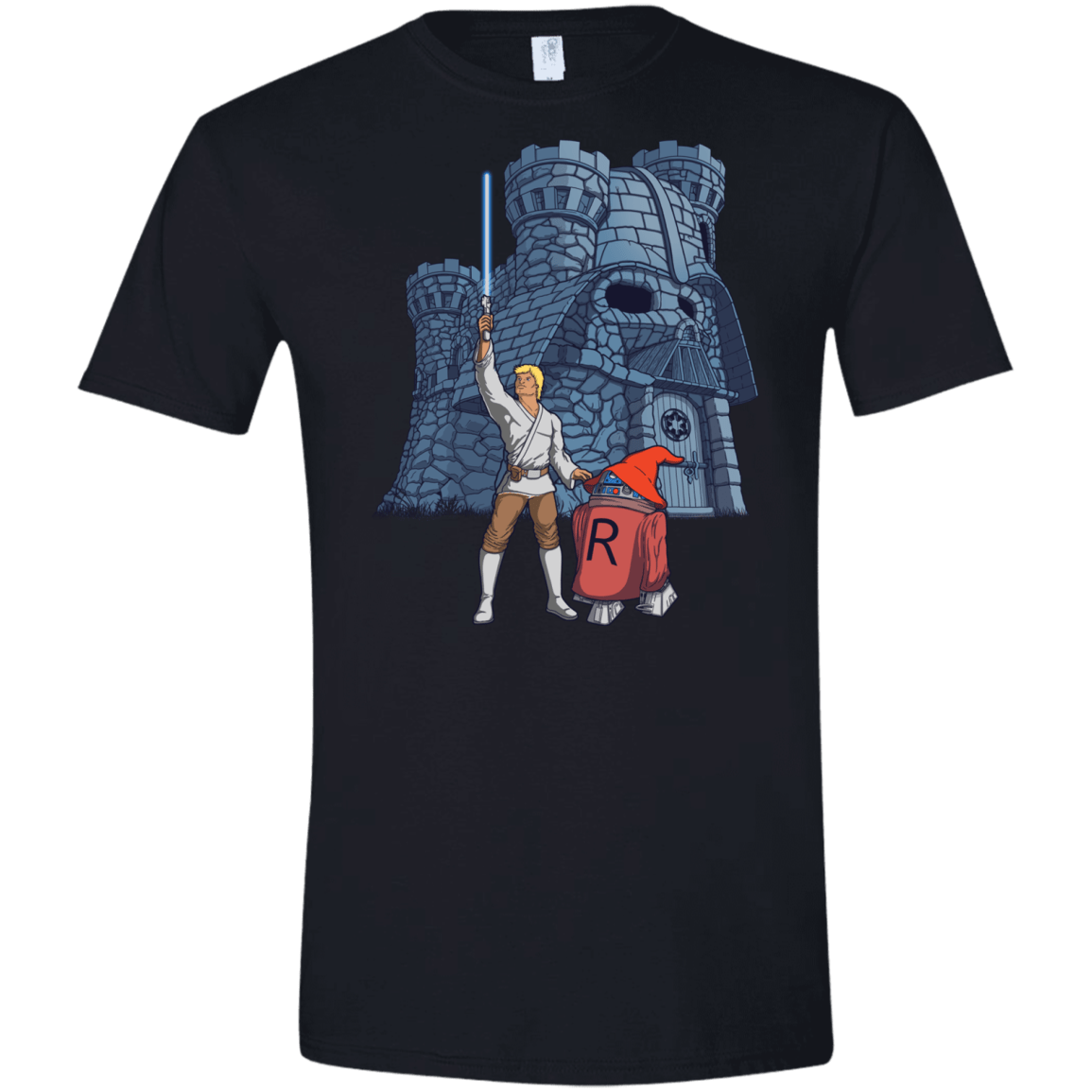 T-Shirts Black / X-Small Darthskull Castle Men's Semi-Fitted Softstyle