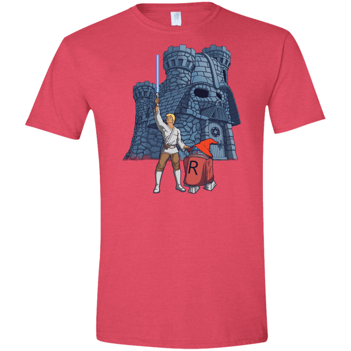 T-Shirts Heather Red / S Darthskull Castle Men's Semi-Fitted Softstyle