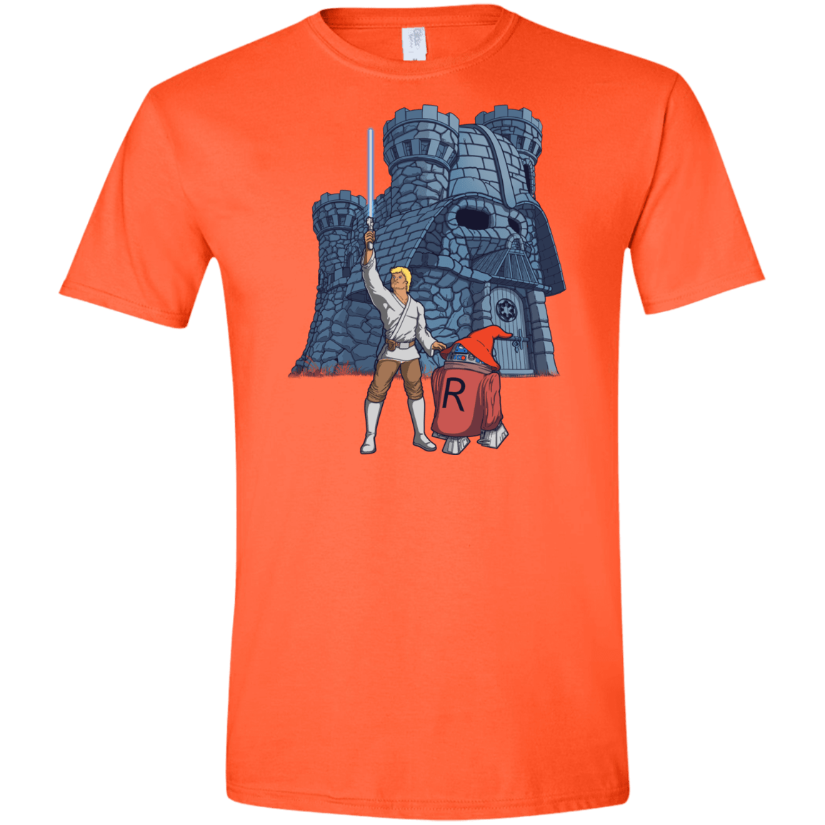 T-Shirts Orange / S Darthskull Castle Men's Semi-Fitted Softstyle