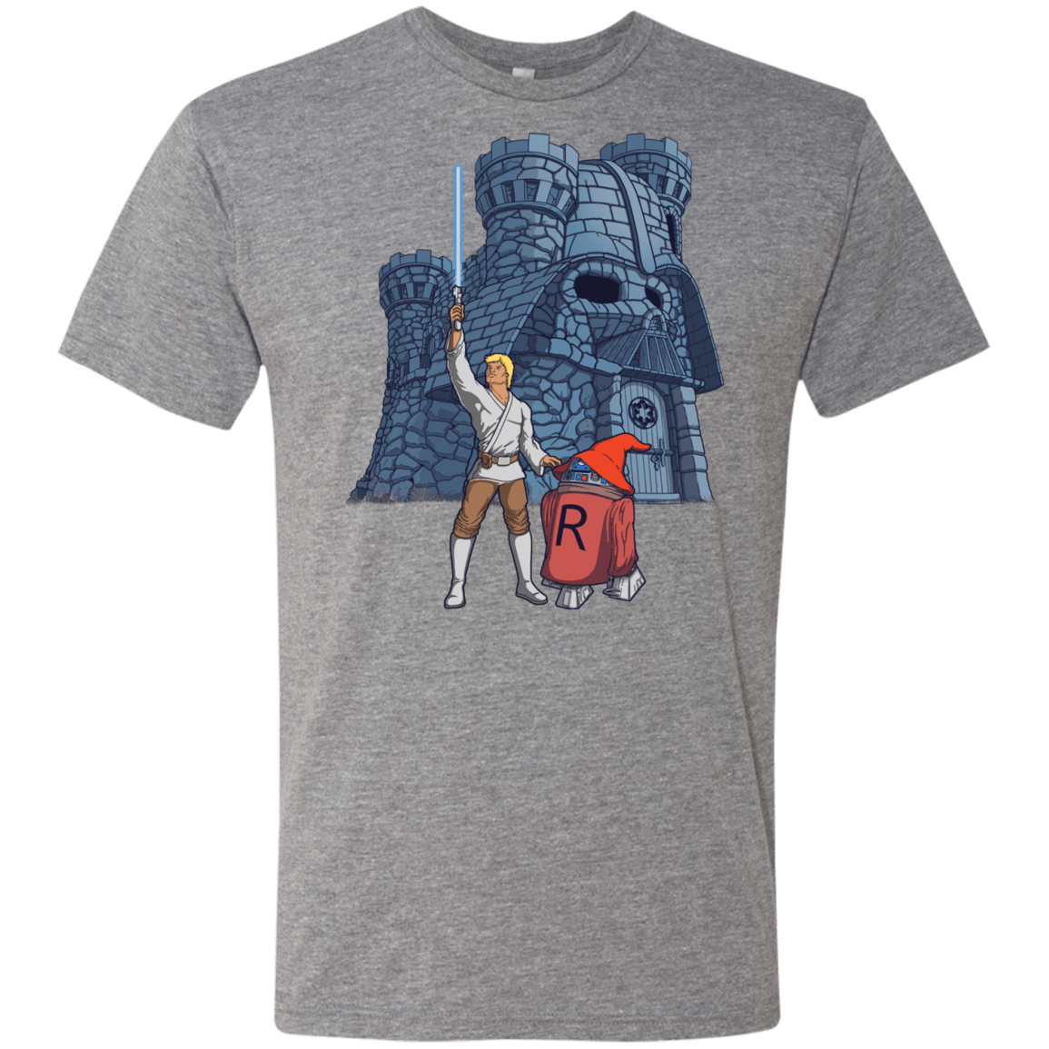 T-Shirts Premium Heather / S Darthskull Castle Men's Triblend T-Shirt