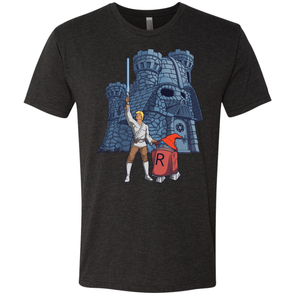 T-Shirts Vintage Black / S Darthskull Castle Men's Triblend T-Shirt