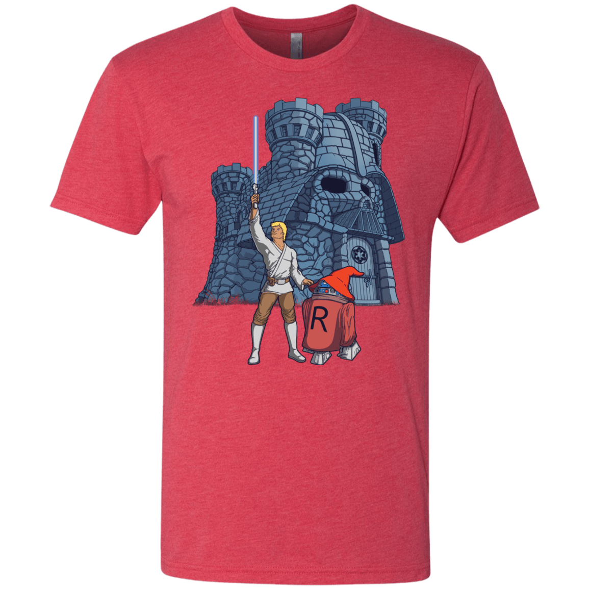 T-Shirts Vintage Red / S Darthskull Castle Men's Triblend T-Shirt