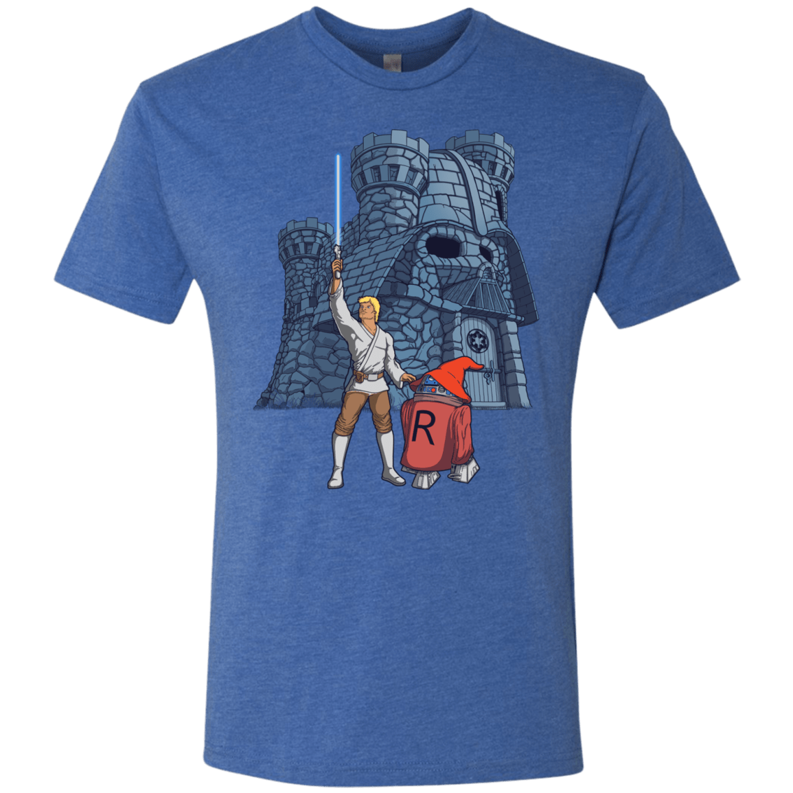 T-Shirts Vintage Royal / S Darthskull Castle Men's Triblend T-Shirt