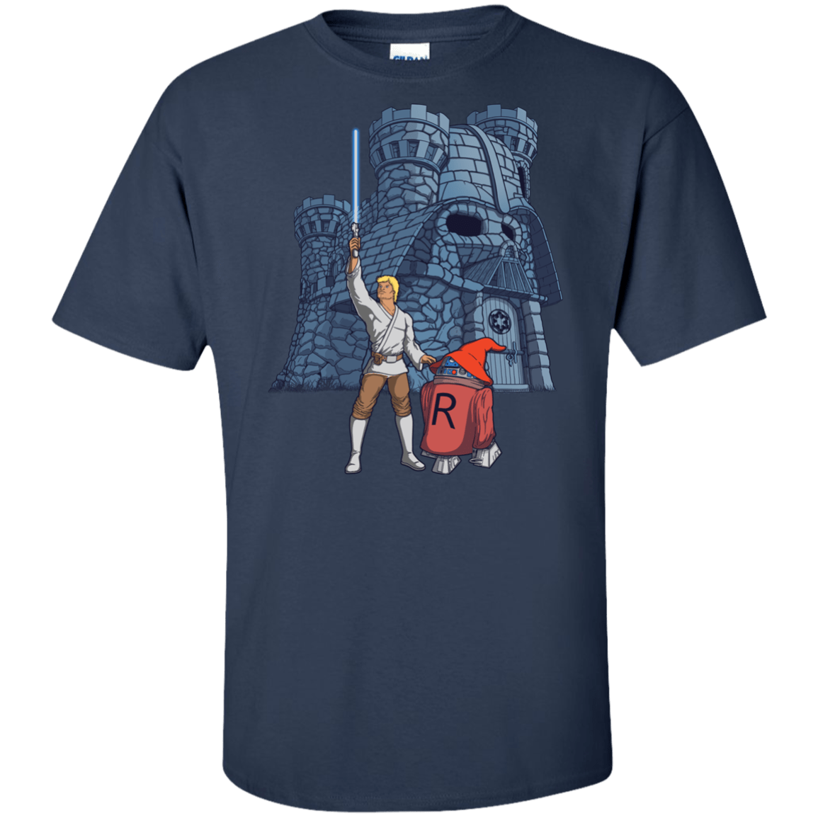 T-Shirts Navy / XLT Darthskull Castle Tall T-Shirt