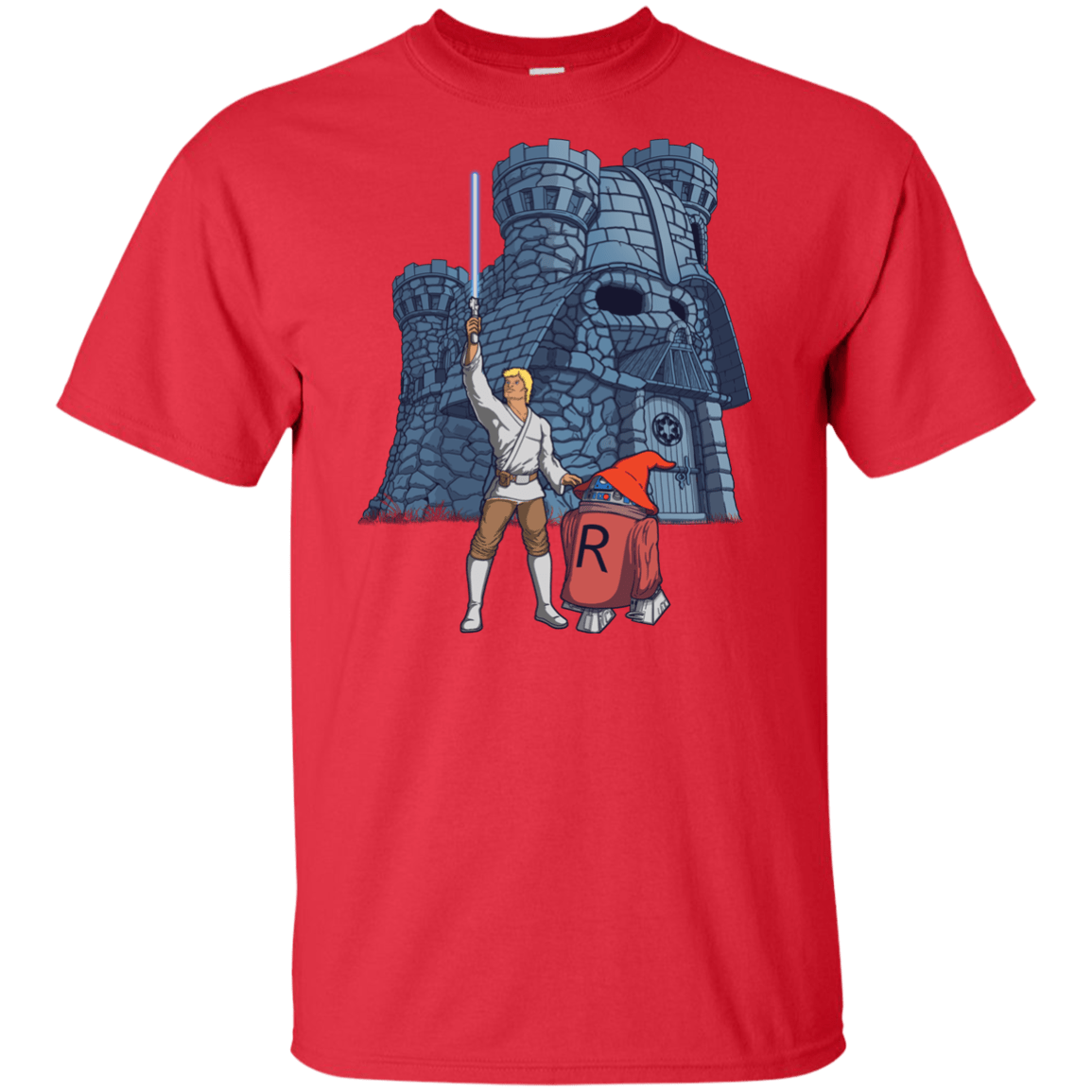 T-Shirts Red / XLT Darthskull Castle Tall T-Shirt