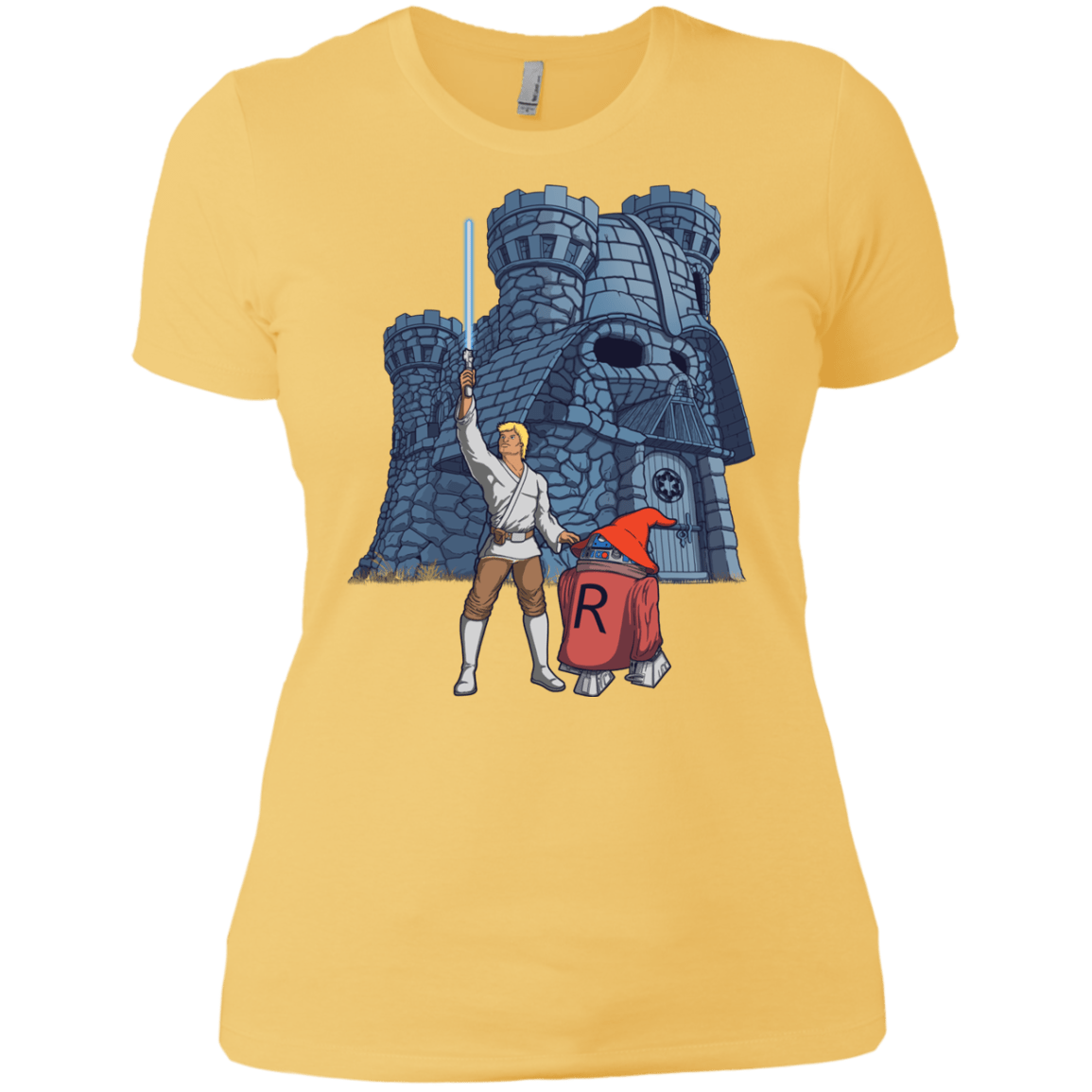 T-Shirts Banana Cream/ / X-Small Darthskull Castle Women's Premium T-Shirt