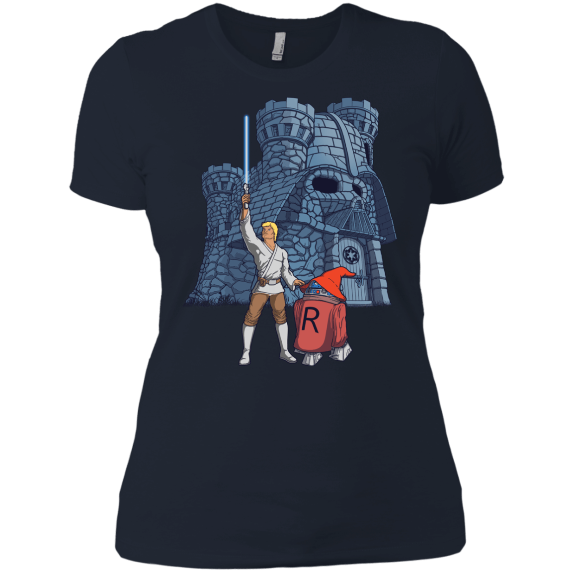 T-Shirts Midnight Navy / X-Small Darthskull Castle Women's Premium T-Shirt