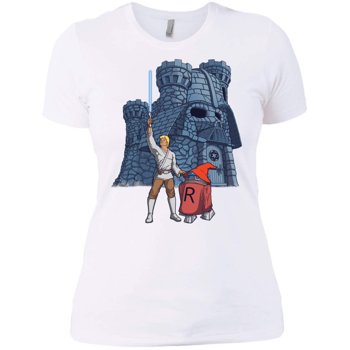 T-Shirts White / X-Small Darthskull Castle Women's Premium T-Shirt