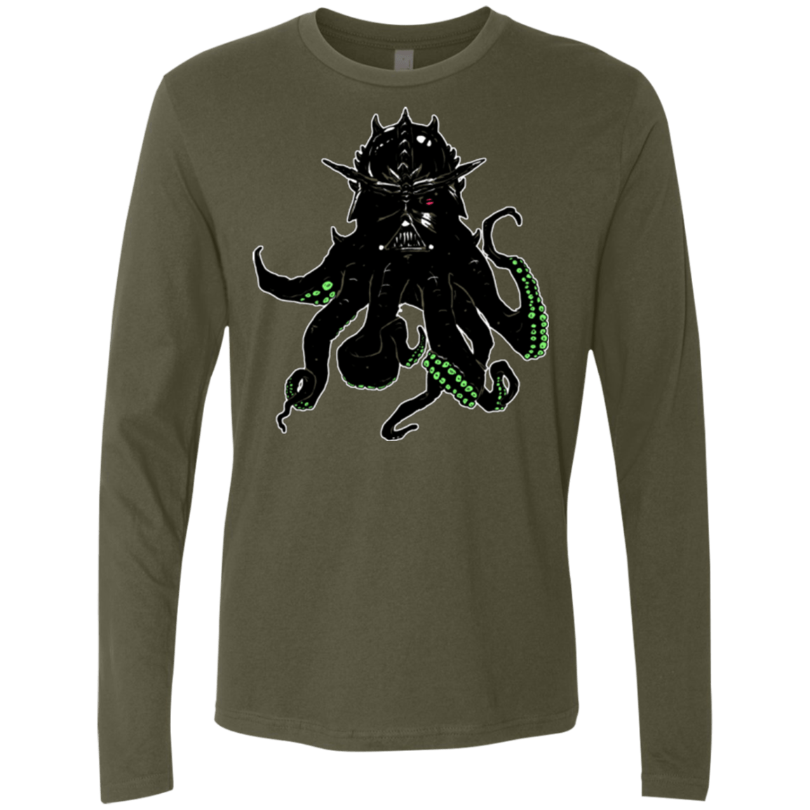 T-Shirts Military Green / Small Darthulhu Men's Premium Long Sleeve