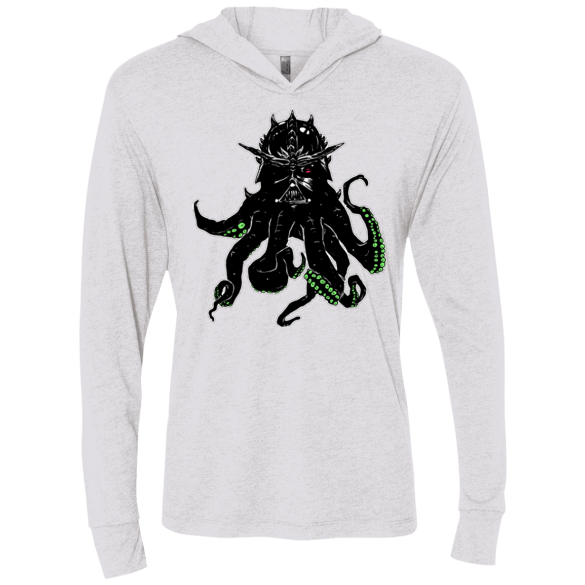 T-Shirts Heather White / X-Small Darthulhu Triblend Long Sleeve Hoodie Tee