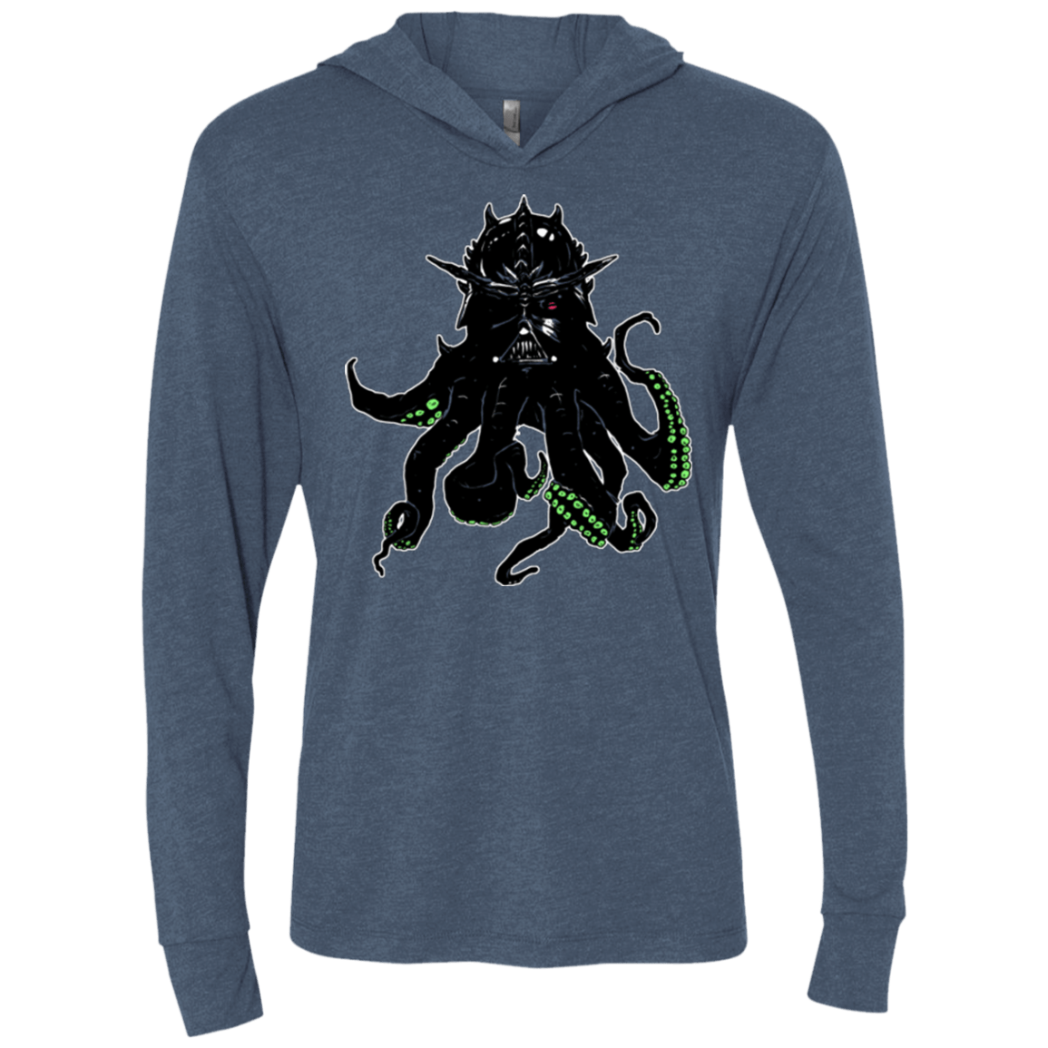 T-Shirts Indigo / X-Small Darthulhu Triblend Long Sleeve Hoodie Tee