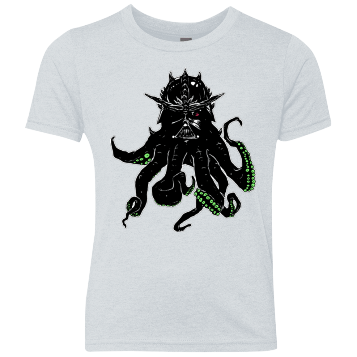 T-Shirts Heather White / YXS Darthulhu Youth Triblend T-Shirt