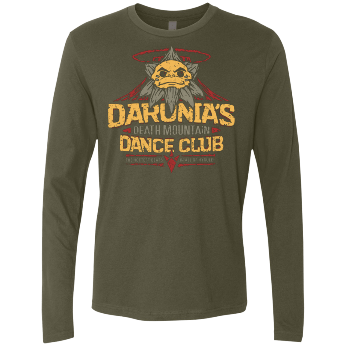 T-Shirts Military Green / Small Darunia Dance Club Men's Premium Long Sleeve