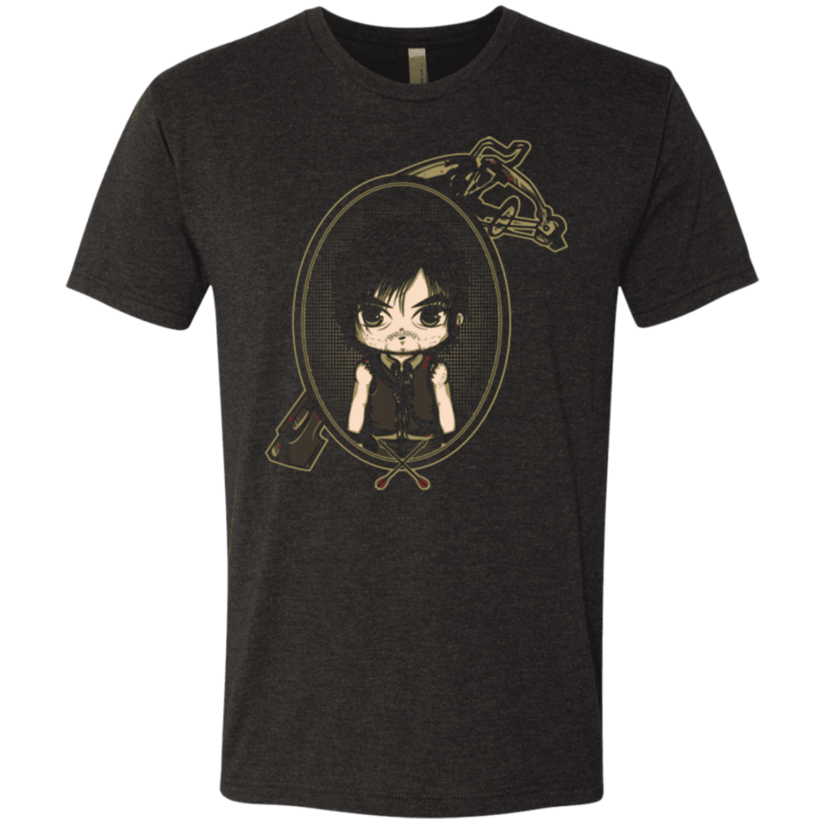 T-Shirts Vintage Black / Small Daryl Portrait Men's Triblend T-Shirt