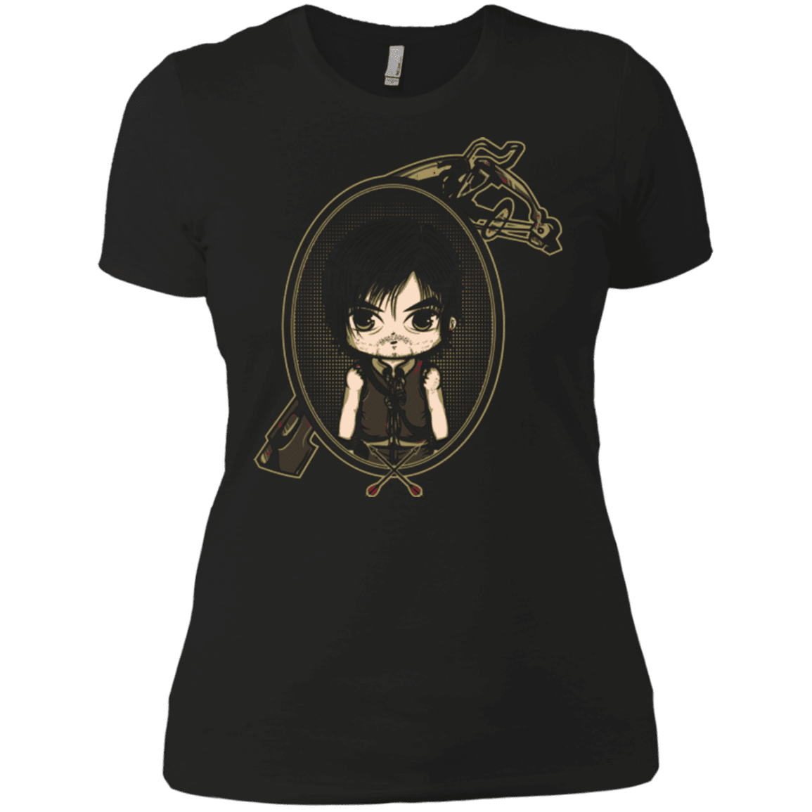T-Shirts Black / X-Small Daryl Portrait Women's Premium T-Shirt