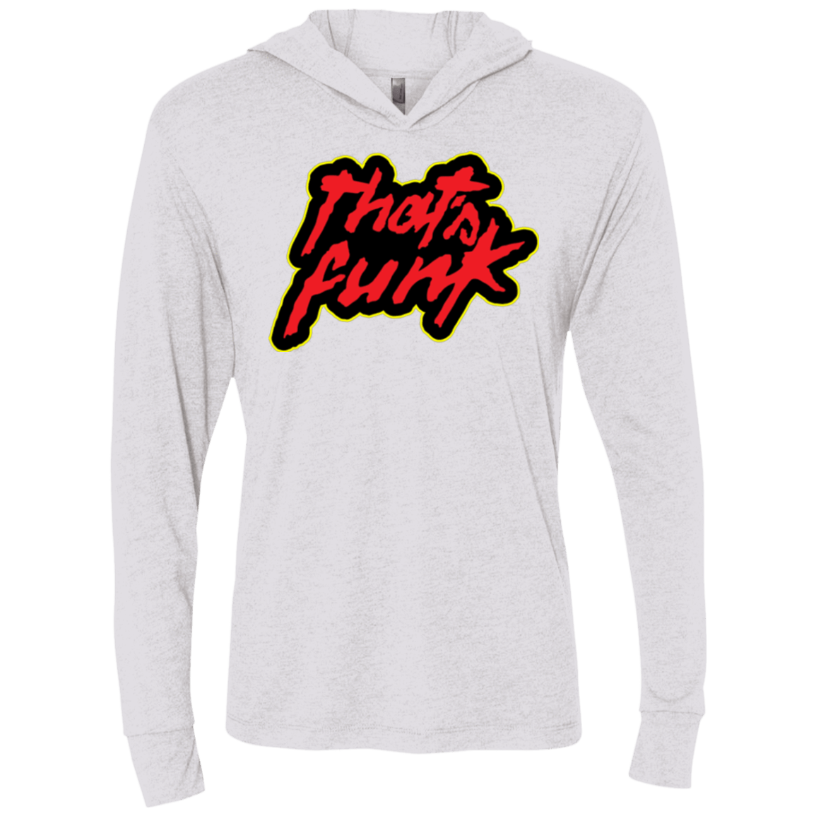 T-Shirts Heather White / X-Small Dat Funk Triblend Long Sleeve Hoodie Tee