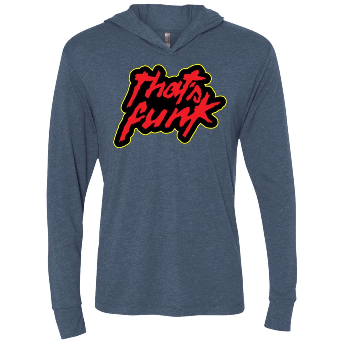 T-Shirts Indigo / X-Small Dat Funk Triblend Long Sleeve Hoodie Tee