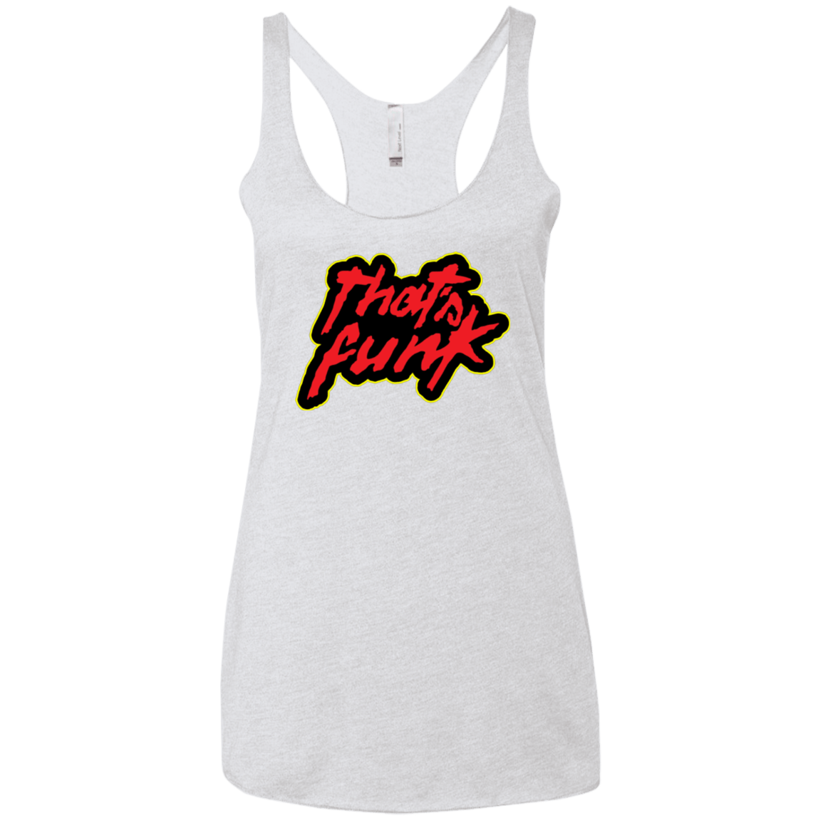 T-Shirts Heather White / X-Small Dat Funk Women's Triblend Racerback Tank