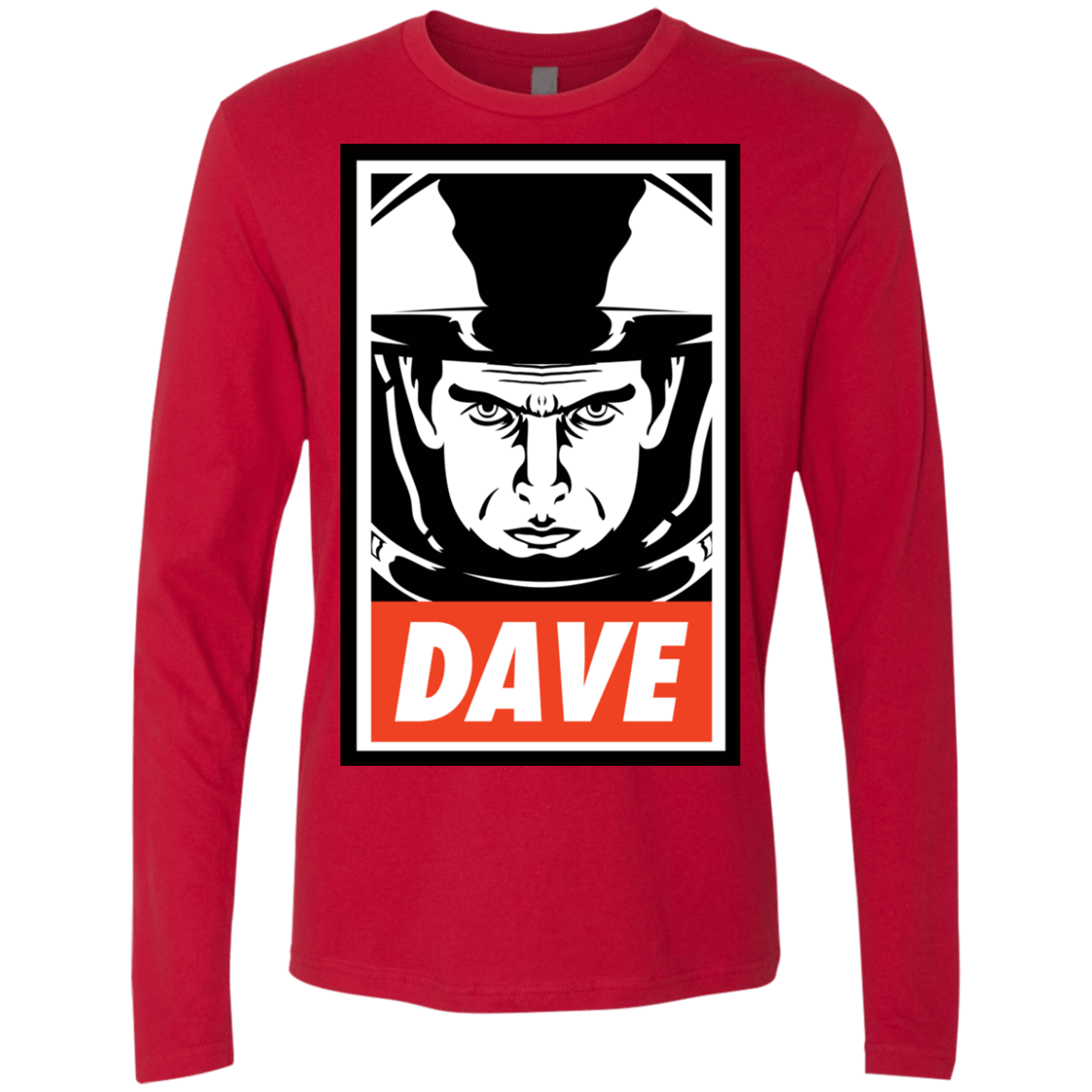 T-Shirts Red / Small Dave Men's Premium Long Sleeve