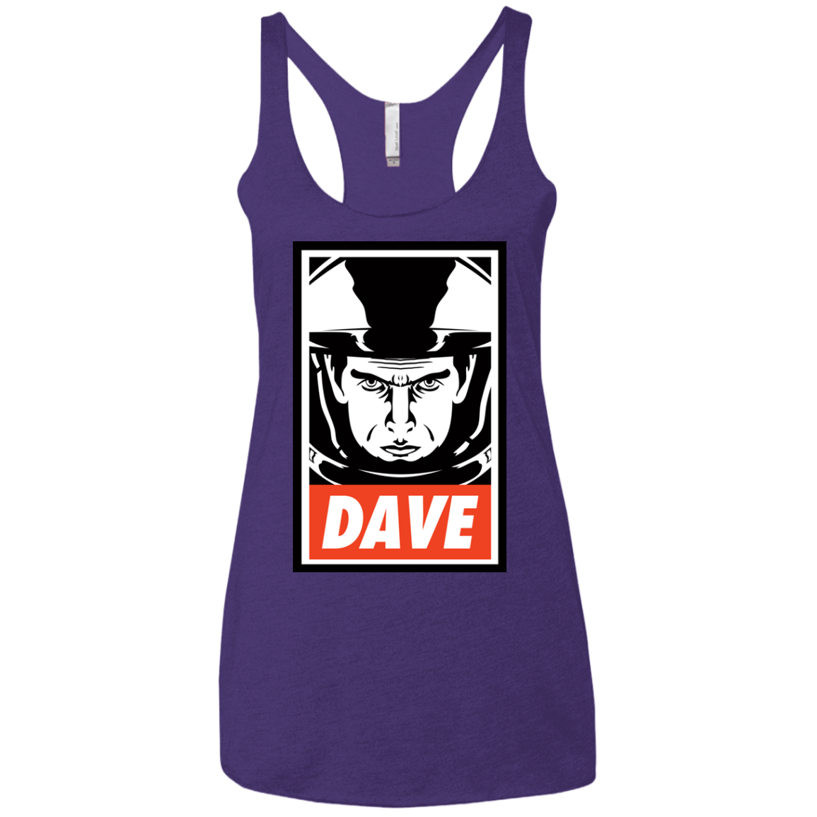 T-Shirts Purple / X-Small Dave Women's Triblend Racerback Tank