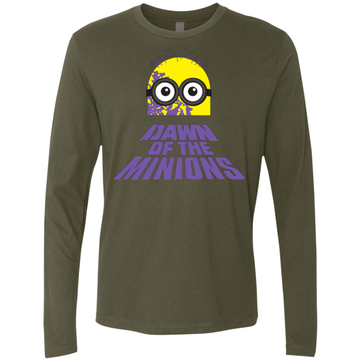 T-Shirts Military Green / Small Dawn Minion Men's Premium Long Sleeve