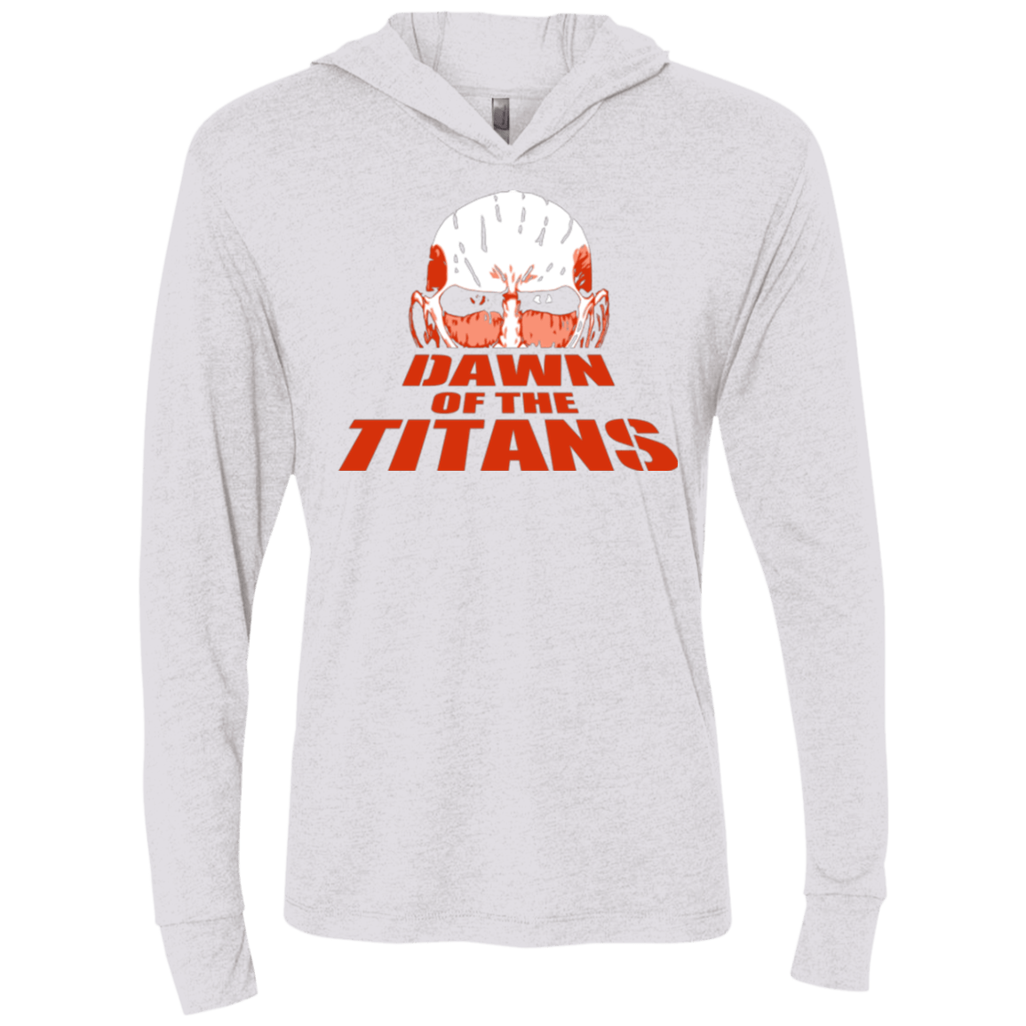 T-Shirts Heather White / X-Small Dawn of the Titans Triblend Long Sleeve Hoodie Tee