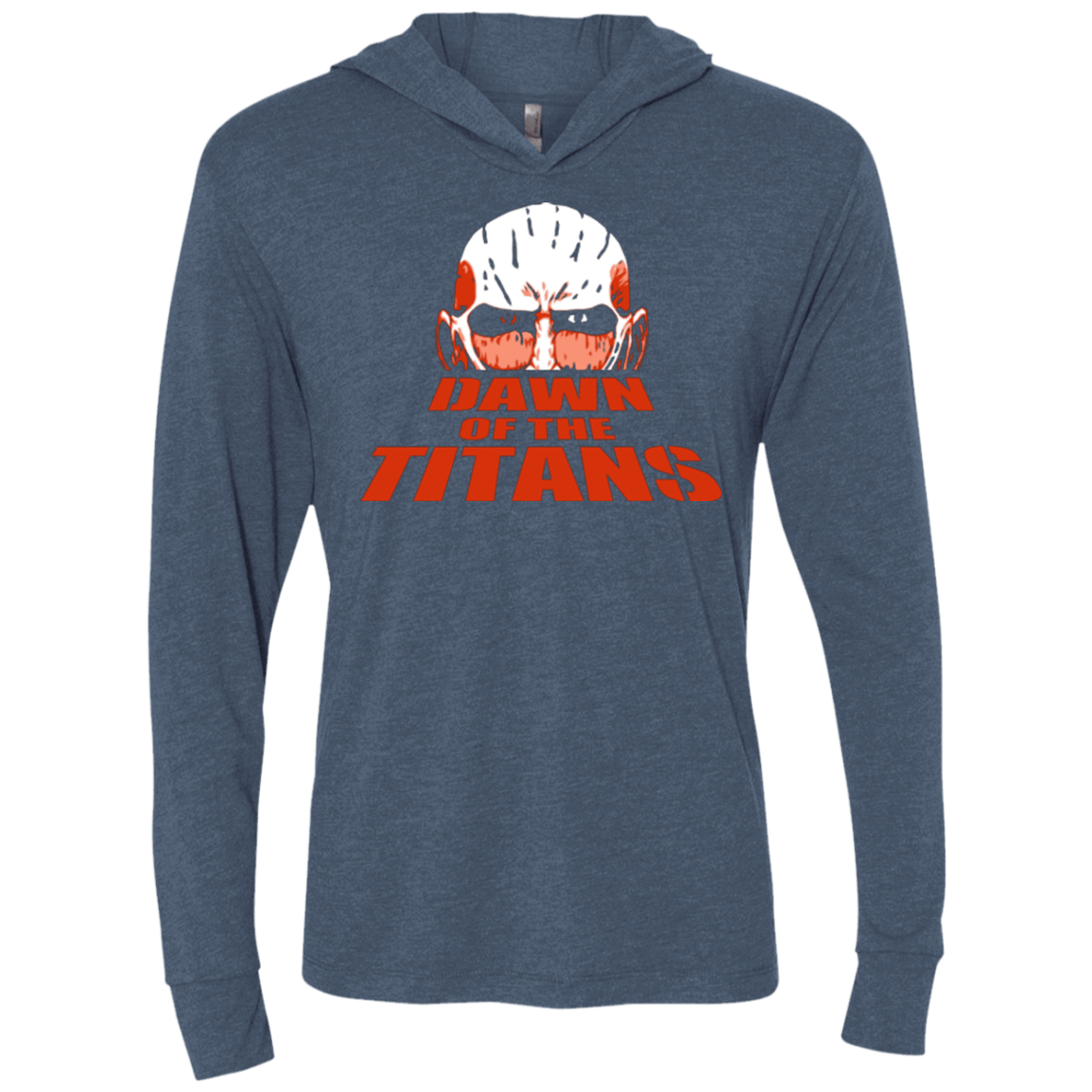 T-Shirts Indigo / X-Small Dawn of the Titans Triblend Long Sleeve Hoodie Tee