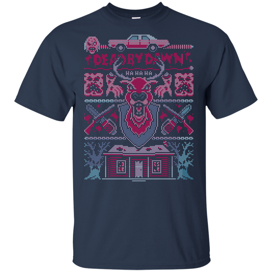 T-Shirts Navy / YXS Dead by Dawn Ugly Sweater Youth T-Shirt