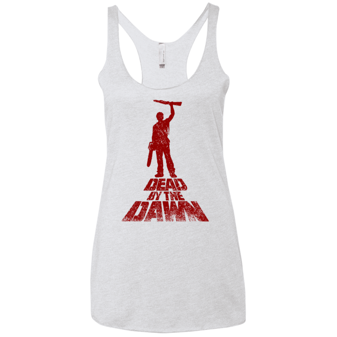 T-Shirts Heather White / X-Small Dead by the Dawn Women's Triblend Racerback Tank