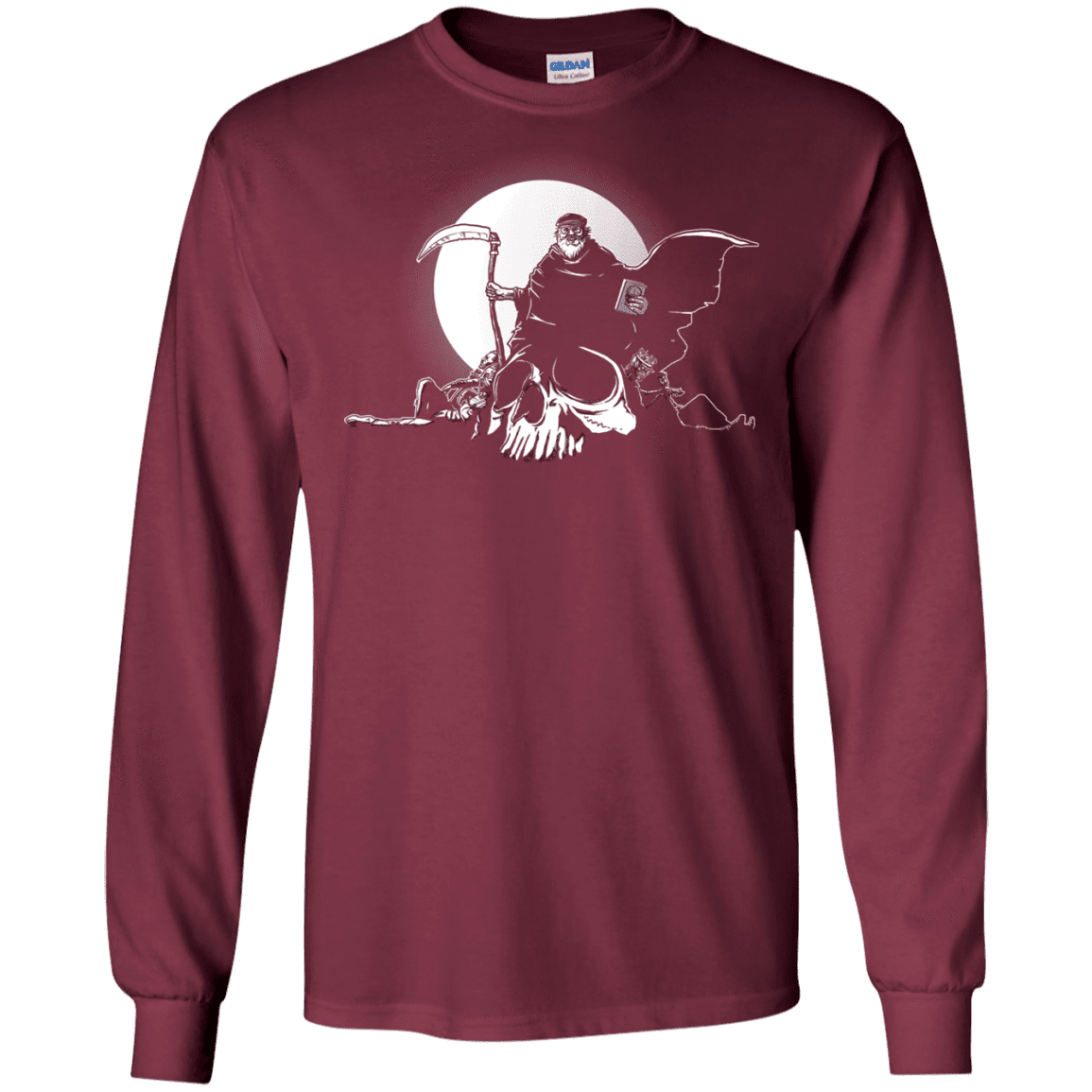 T-Shirts Maroon / S Dead Characters Men's Long Sleeve T-Shirt