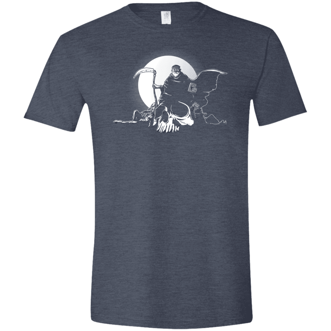 T-Shirts Heather Navy / S Dead Characters Men's Semi-Fitted Softstyle