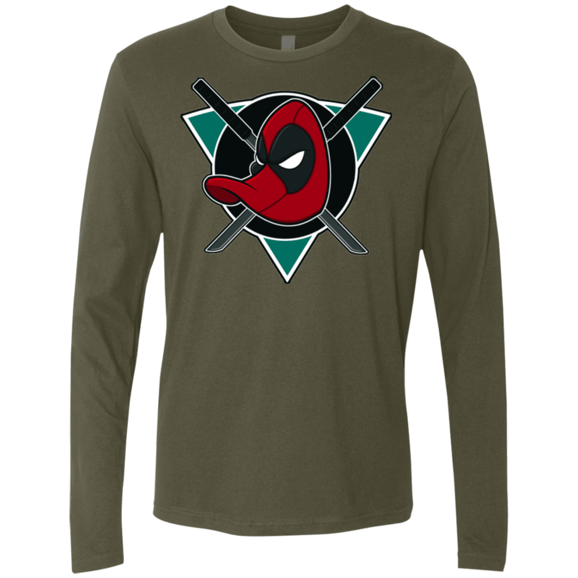 T-Shirts Military Green / Small Dead Ducks Men's Premium Long Sleeve