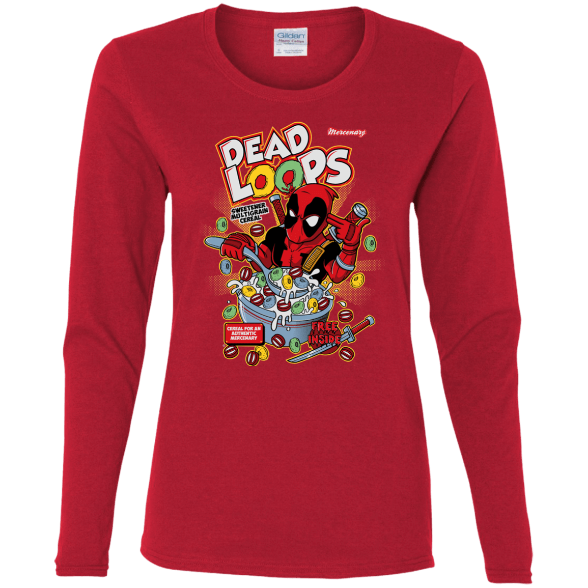 T-Shirts Red / S Dead Loops Women's Long Sleeve T-Shirt