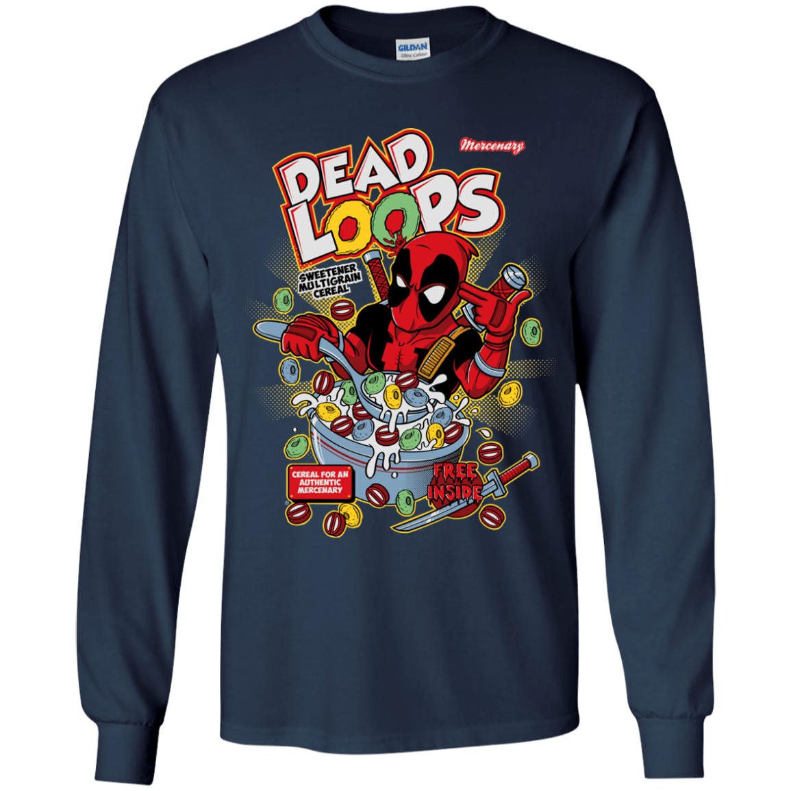 T-Shirts Navy / YS Dead Loops Youth Long Sleeve T-Shirt