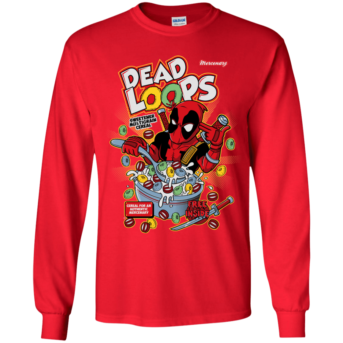 T-Shirts Red / YS Dead Loops Youth Long Sleeve T-Shirt
