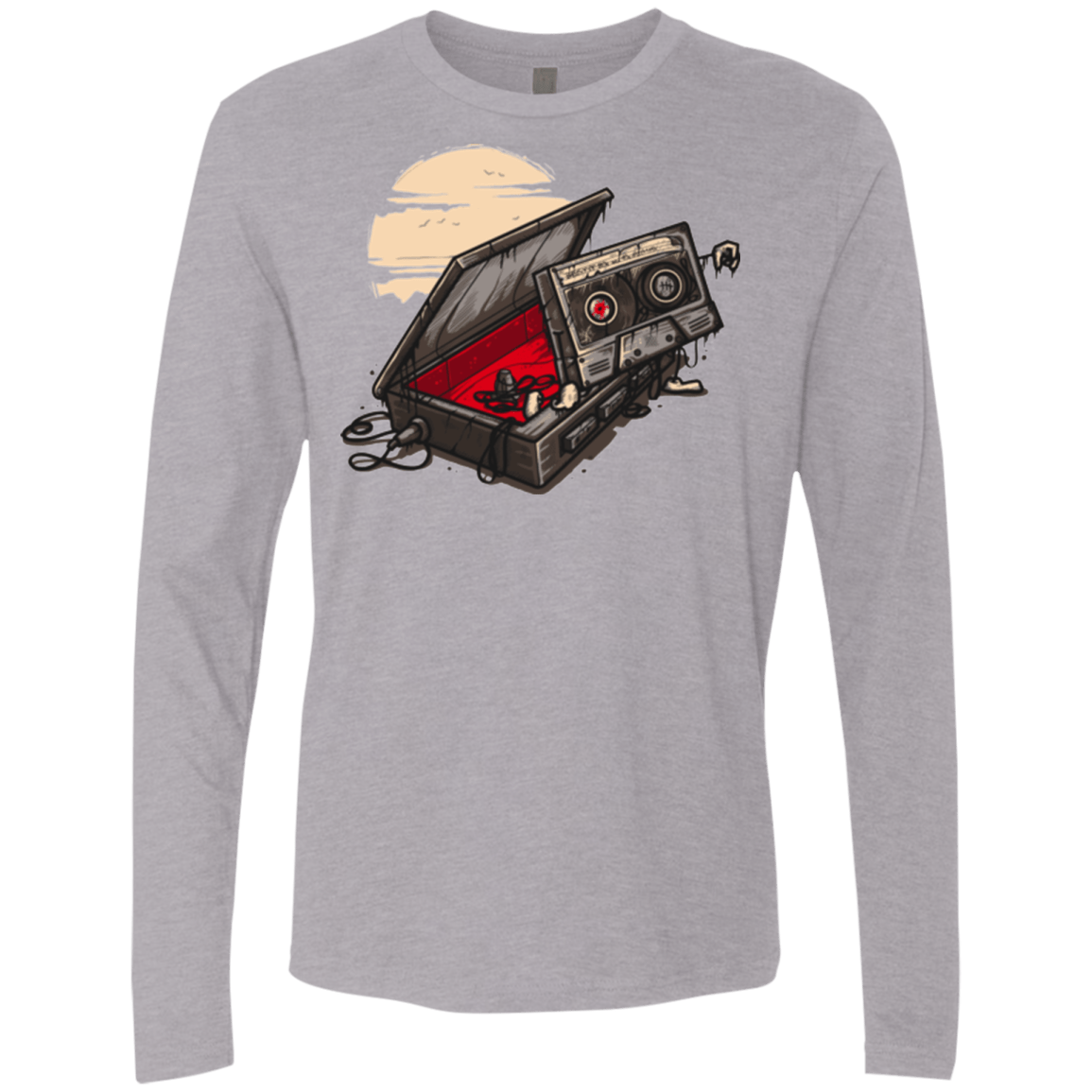 T-Shirts Heather Grey / Small Dead Man Walkman Men's Premium Long Sleeve