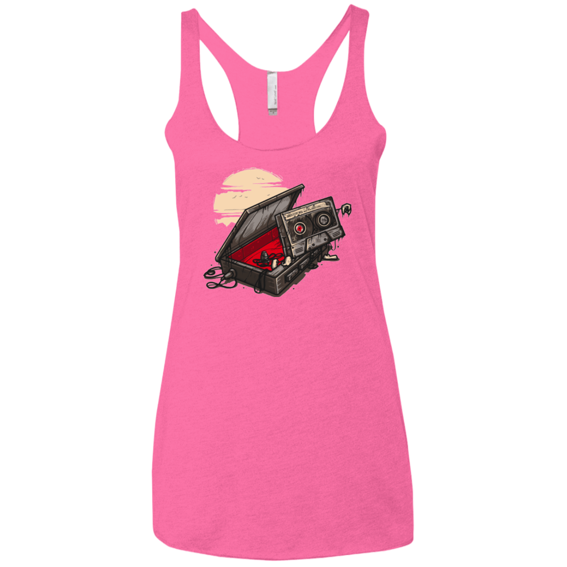 T-Shirts Vintage Pink / X-Small Dead Man Walkman Women's Triblend Racerback Tank