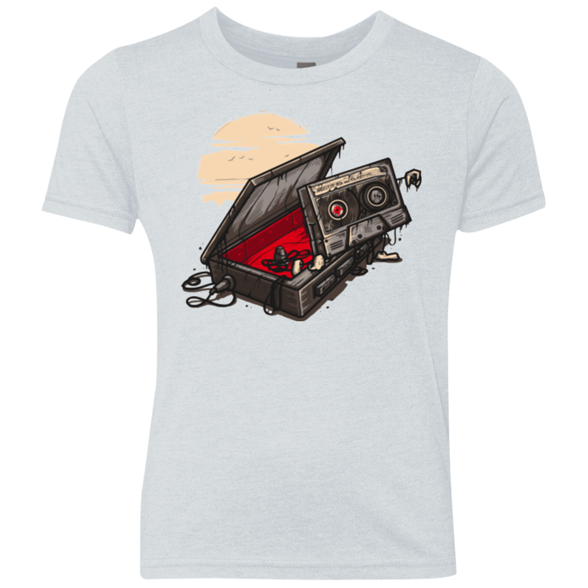 T-Shirts Heather White / YXS Dead Man Walkman Youth Triblend T-Shirt
