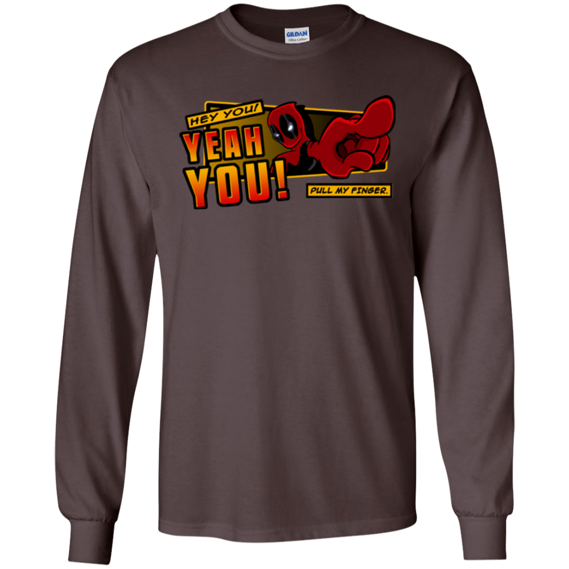 T-Shirts Dark Chocolate / S Dead Pull Men's Long Sleeve T-Shirt