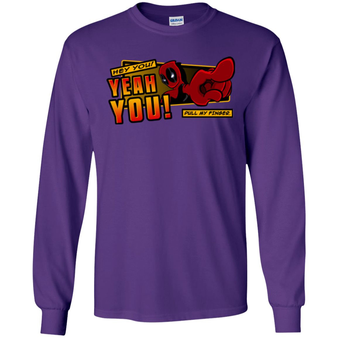 T-Shirts Purple / S Dead Pull Men's Long Sleeve T-Shirt