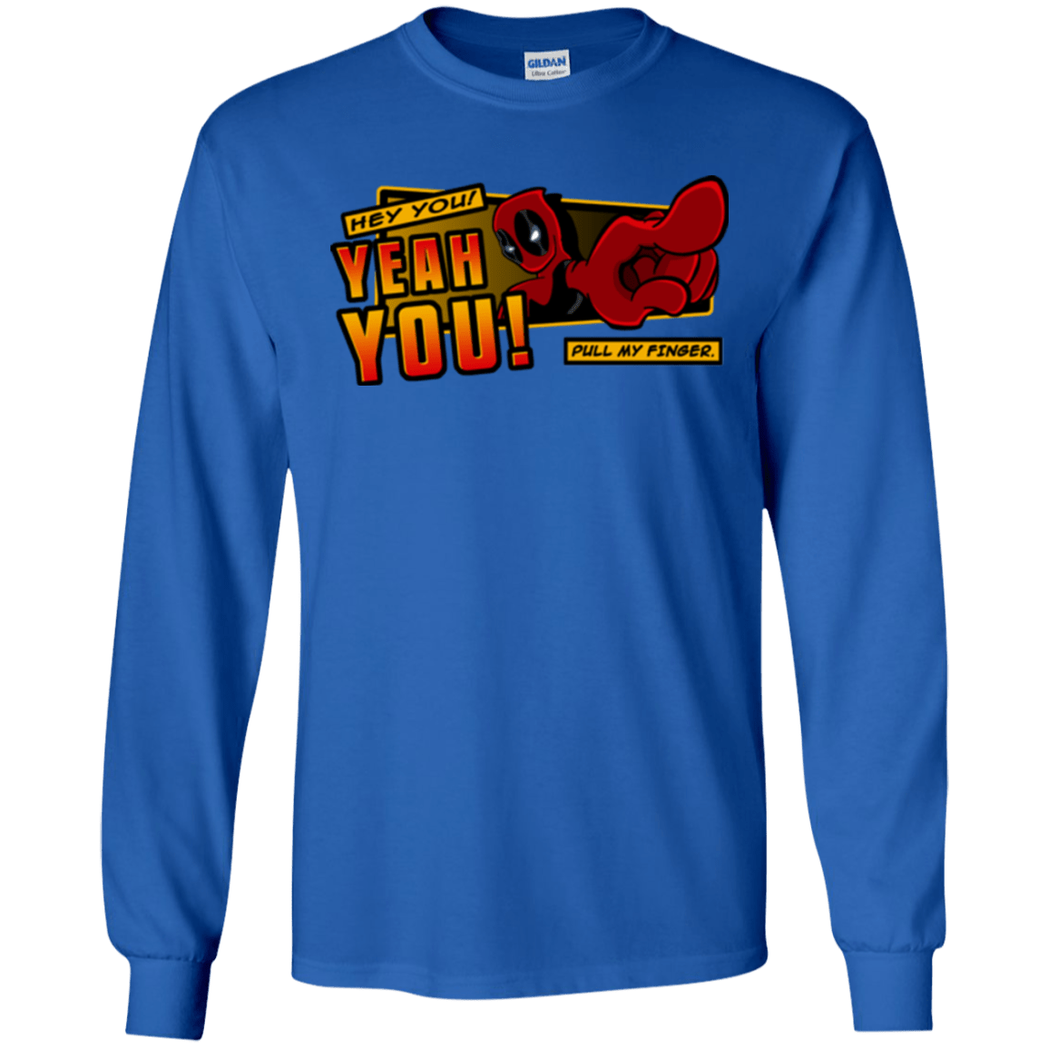 T-Shirts Royal / S Dead Pull Men's Long Sleeve T-Shirt